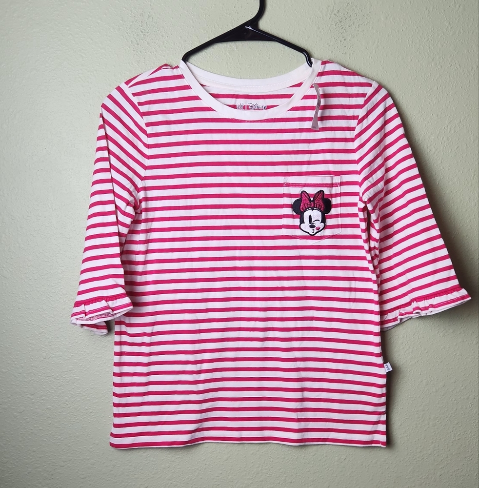Disney Girls Striped Top Size 12/XL